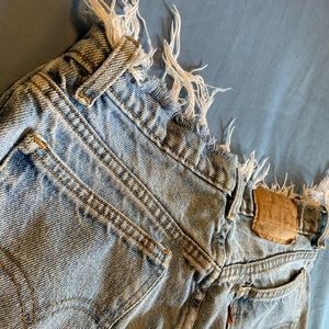 Barely used orange tab Levi shorts
